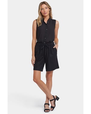 Luchtige Bermuda Shorts van Stretch Linnen