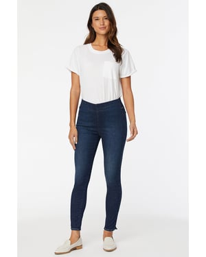 Pull-On Skinny Enkel Donkerblauwe SpanSpring™ Denim