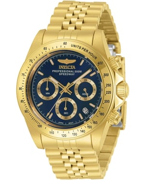 Invicta Speedway 30999 Herrklocka - Kvartsverk - Rostfritt Stål med Blå Urskiva - 39 mm
