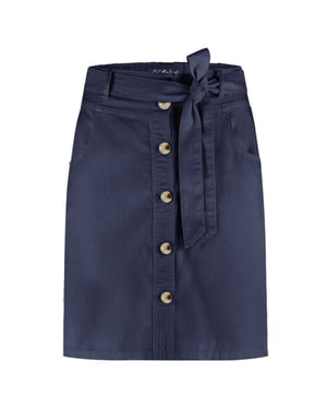 Red Button Birdie skirt cotton linen 51 cm