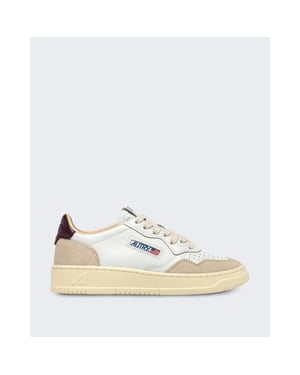 Autry Dames medalist low sneakers leer suede