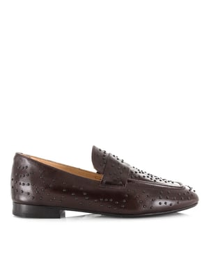 Babouche Sia loafers dark brown loafers dames