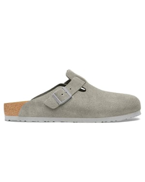 Birkenstock Boston suède smal voetbed unisex instapper