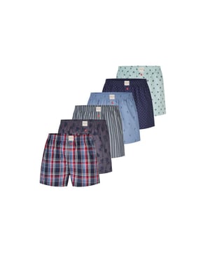 Phil & Co Wijde boxershorts heren 6-pack color d715