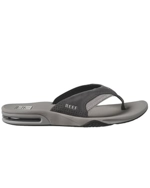 Reef Fanning grey suede heren slipper