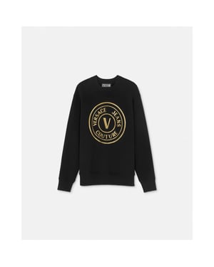 Versace Jeans Versace jeans couture sweater vemblem gold brushed