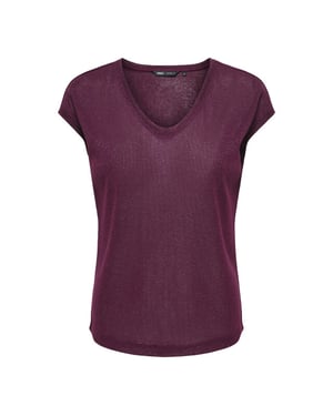 Only Onlsilvery lurex top met v-hals