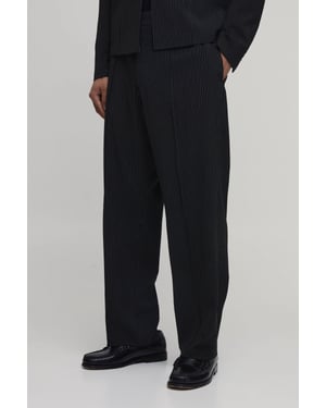 Pinstripe Relaxed Fit Seam Detailed Suit Trousers
