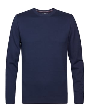 Petrol Industries - Heren Fijngebreide Trui Steamboat - Blauw