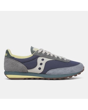 Saucony Unisex-sportschoenen van suède, maat 80 voor volwassenen (Marine)