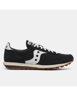 Saucony Suède sportschoenen voor heren, maat 80 (Zwart, Wit)