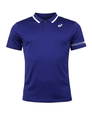 Asics Court Mens Navy Tennis Polo Shirt