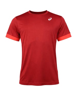 Asics Court Mens Red Tennis Top