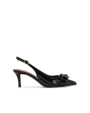 Kurt Geiger London Patent Leather Kgl Mayfair Sling Sm Egl Heels