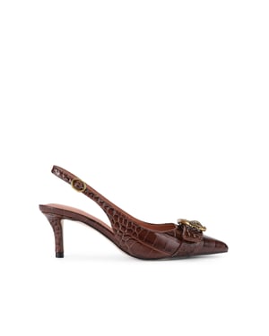 Kurt Geiger London Leather Kgl Mayfair Sling Sm Egl Heels