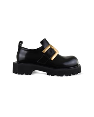 Balmain Anthem-loafers met glazuurlaag Zwart