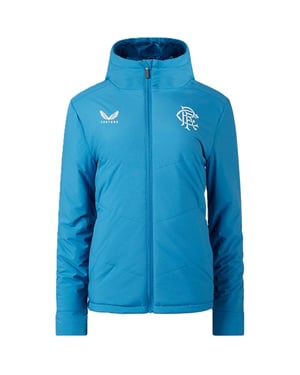 Castore Boys Rangers FC gewatteerde jas (Blauw/Donkerblauw)