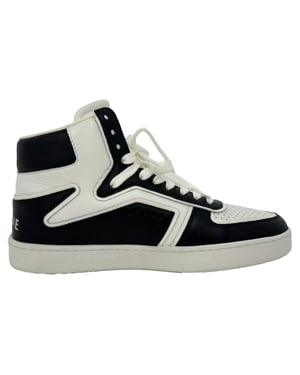 Celine Trainer CT-01 hoge sneakers in zwart leer