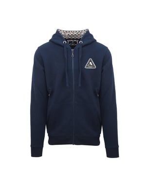 Aquascutum Mens Active Hoodie med full dragkedja (Mörkblått)