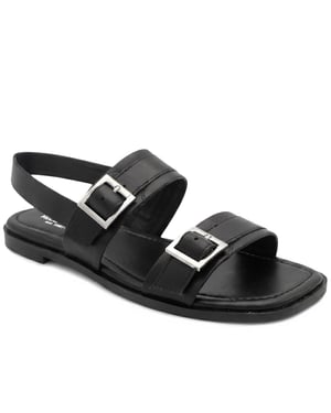 Jones Bootmaker Haniya Leather Dual Buckle Fasten Sandals