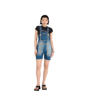 The Ragged Priest Chroma-overall met onafgewerkte randen voor dames (Vuil gewassen)