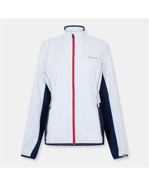 Head Dames-trainingsjas met volledige ritssluiting en clublogo (Wit, Rood)