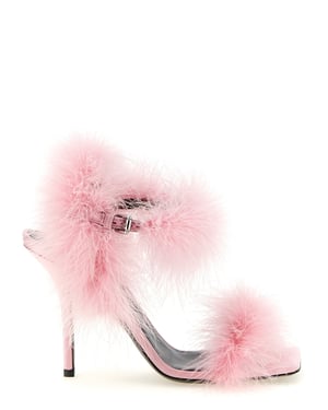 Moschino Multikleuren Viscose Stiletto Hak Sandalen