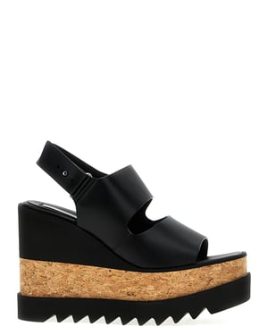 Stella McCartney Svarta Polyester KlackSandaler
