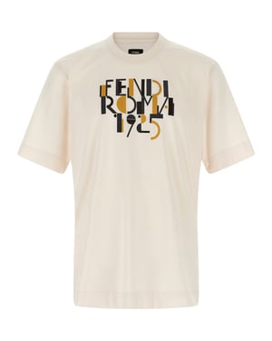 Fendi Witte Katoenen T-Shirt