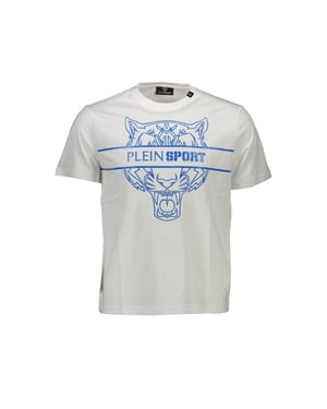 Plein Sport Witte Katoenen Heren T-Shirt