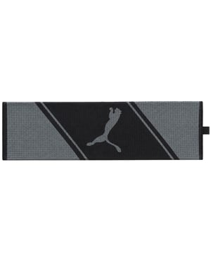 Puma Microfiber Tri-Fold Black Golf Towel