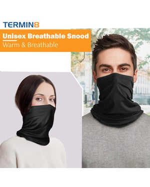 Termin8 Unisex Winter Snood - Black