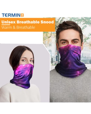 Termin8 Unisex Winter Pink Galaxy Snood