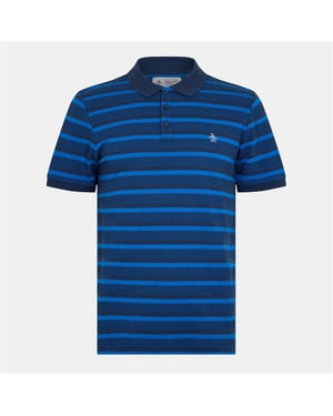 Men's Original Penguin Bbl Stp Regular Fit Polo Shirt in Yale