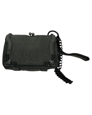 Alexander Mcqueen Chain Flap Shoulder Bag in Grey Leather