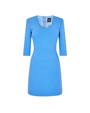 Women's Boss 10270521 01 Jersey Skirt in Bright Blue