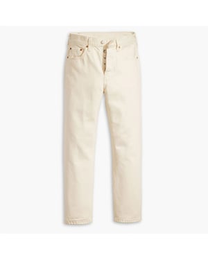 Women's Levis 501 Crop Long Live The Queen in Ethereal Ecru