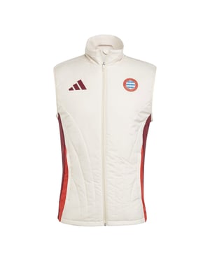 Men's adidas Bayern Munich Winterised Vest 24 25 in Linen S17