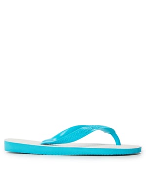 Boys Havaianas Tradicional Blue 35 36 Flip Flops Unisex Kids in White