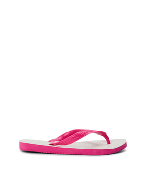 Boys Havaianas Tradicional 35 36 Flip Flops Unisex Kids in White
