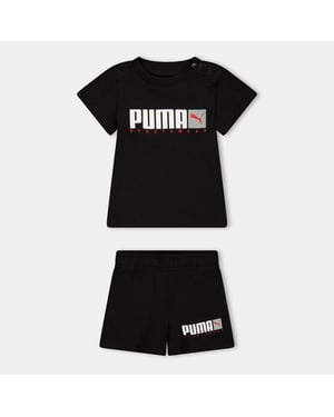 Boys Puma Kids Graphic T Shirt in Puma Black