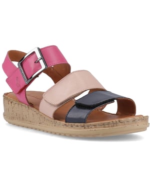 Hush Puppies Eliana Leren Dames Fuchsia Sandalen