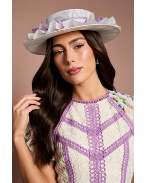 Lisa Tan Ruffle Boater