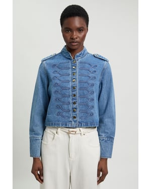 Denim Military Jacket