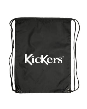 Kickers School PE Polyester Black Drawstring Bag