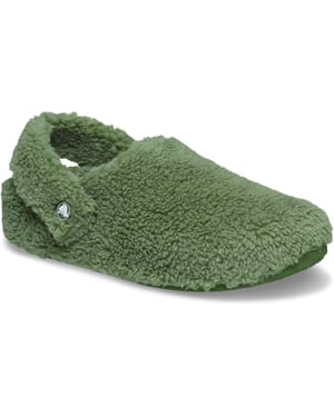 Crocs Classic Cozzzy Polyester Army Groene Slippers