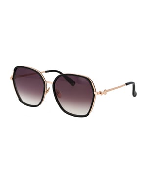 Ted Baker TB1776 Kira 001 glanzend zwart bruin gradiënt zonnebril