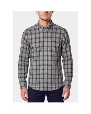Gant Overhemd heren checked melange poplin shirt 3262006/093