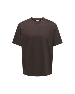 Only & Sons onsfred life rlx ss tee noos 22022532 coffee bean