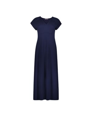 Geisha 67427-60 jane solid dress v-neck